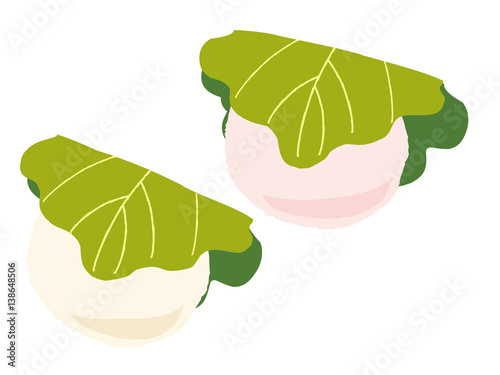 柏餅　イラスト