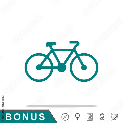 icon bicycle profile