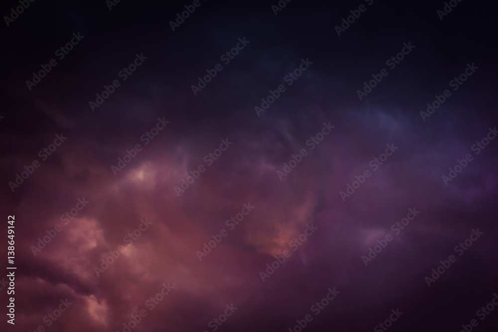 Fototapeta premium Dark Grey Storm Clouds Filtered