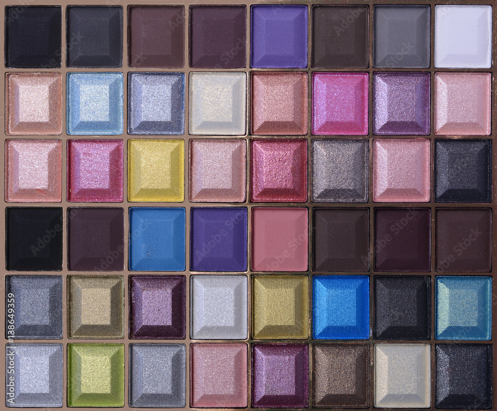 Fototapeta premium Background of colored eyeshadow for makeup