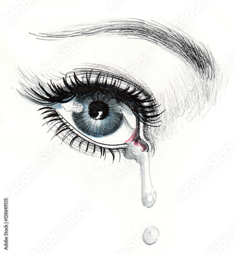 Eye and tears photo