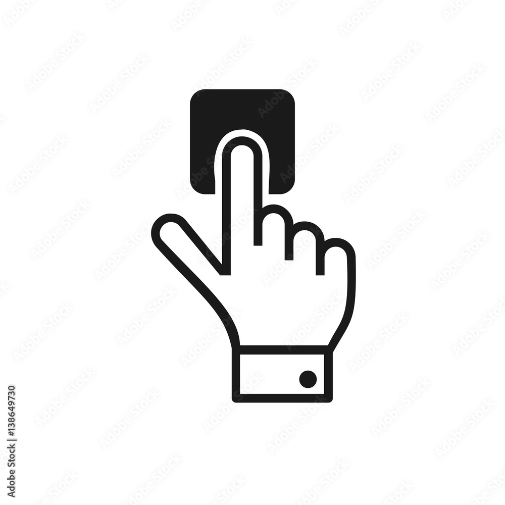 Touch or click icon stock vector design Touch or click icon stock vector design