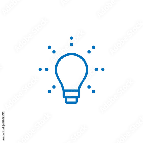 Bulb icon stock vector design