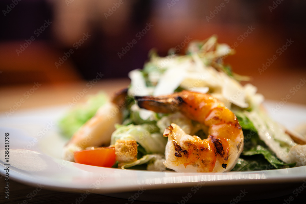 Caesar Salad with shrimps Caesar Salad with shrimps