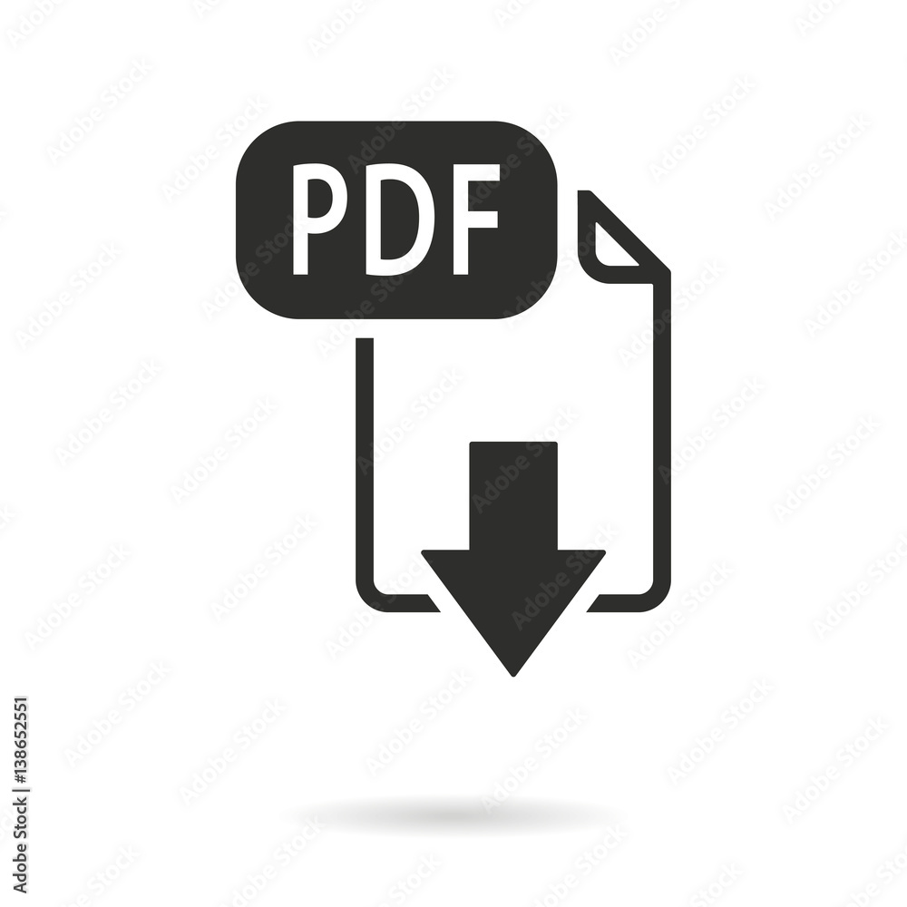 PDF - vector icon.