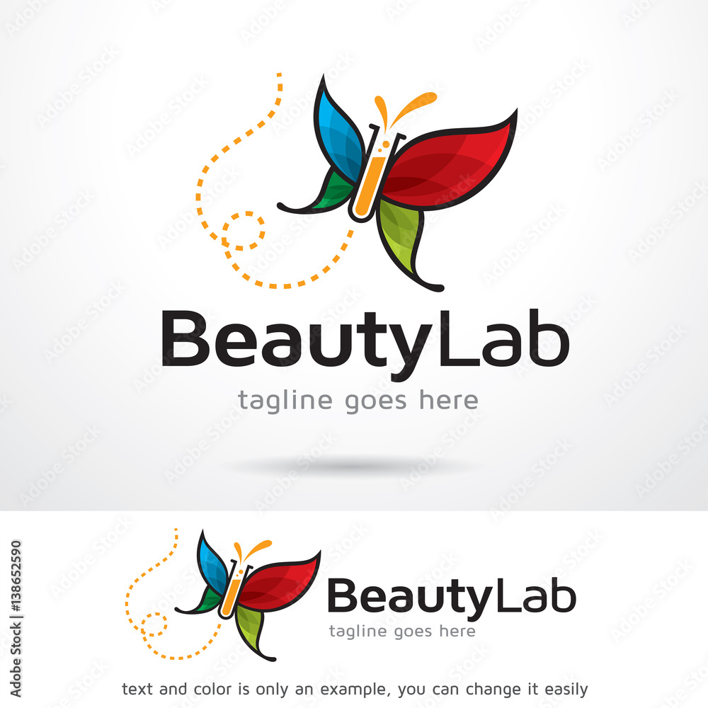 Obraz premium Beauty Lab Logo Template Design Vector 