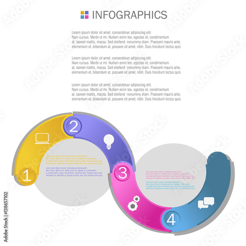 Fototapeta Naklejka Na Ścianę i Meble -  Business Infographics Design