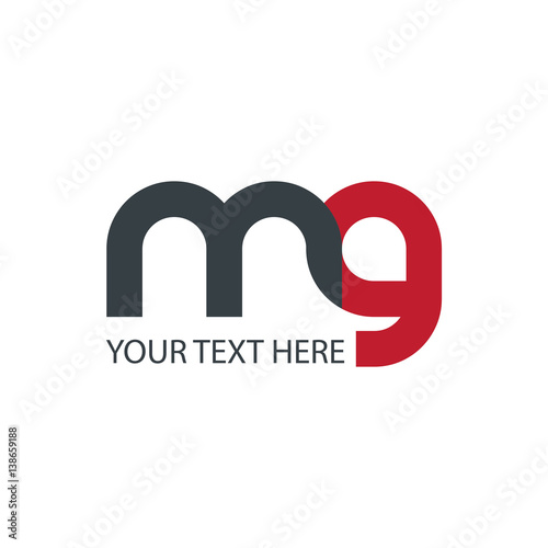Initial Letter MG Rounded Lowercase Logo