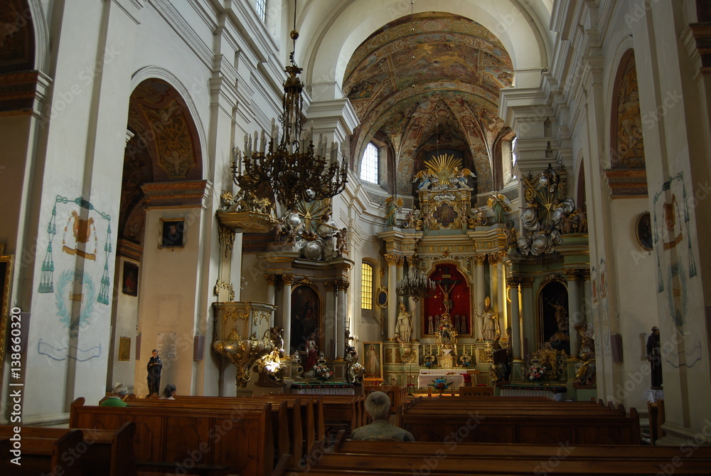 Fototapeta premium Lowicz, Kosciol Pijarow.