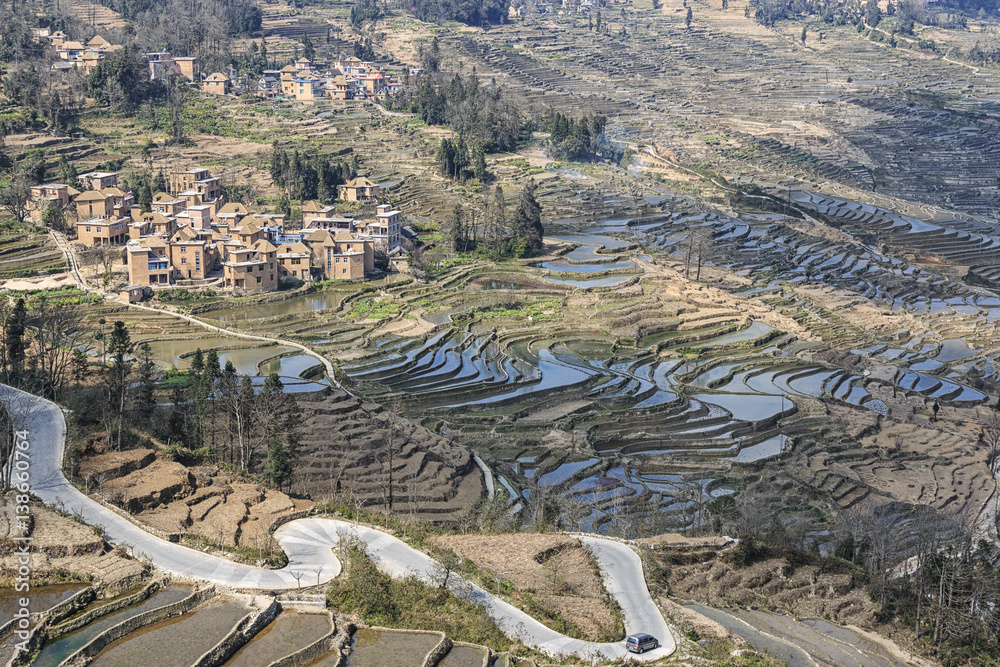 YuanYang rice terraces in Yunnan, China, one of the latest UNESCO World Heritage Sites
