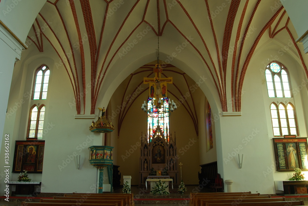 Fototapeta premium Gryfino, Kosciol pw. Narodzenia NMP.