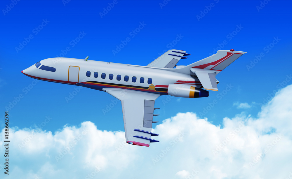 Fototapeta premium Airplane in the sky 