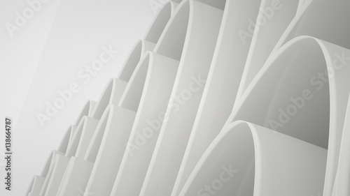 Abstract background with spirals, 3 d render