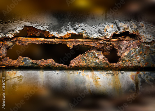 Rusty metal background photo