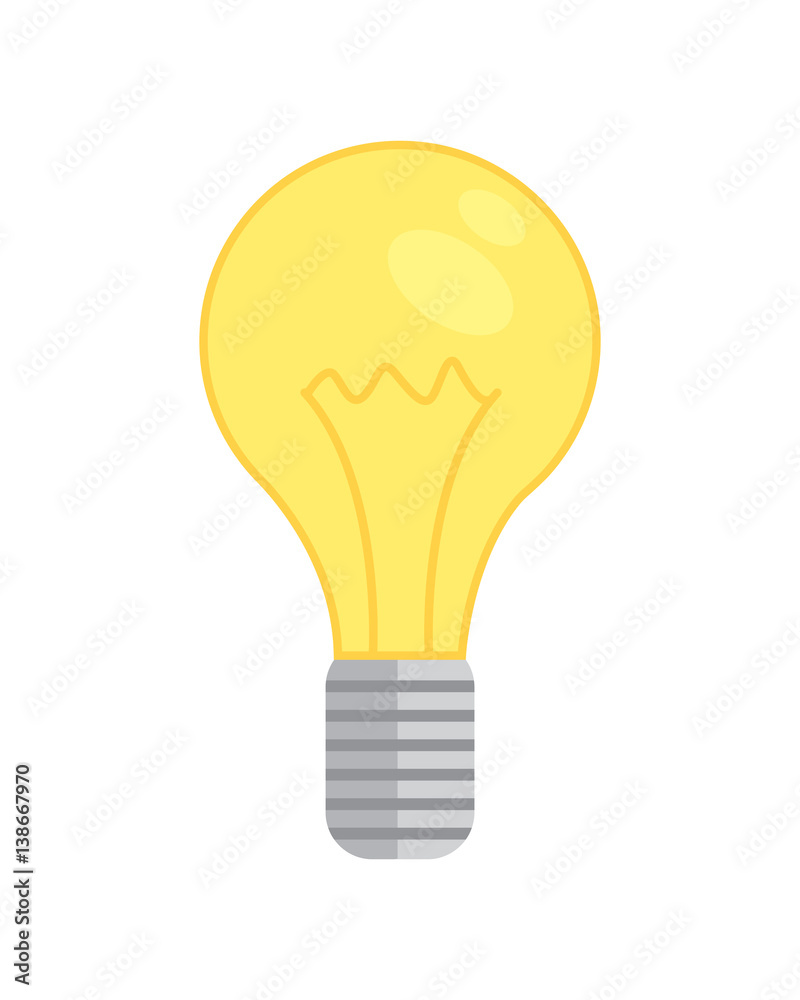 Lamp bulb icon. new idea isolated vector illustration. lightbulb energy Lamp bulb icon. new idea isolated vector illustration. lightbulb energy