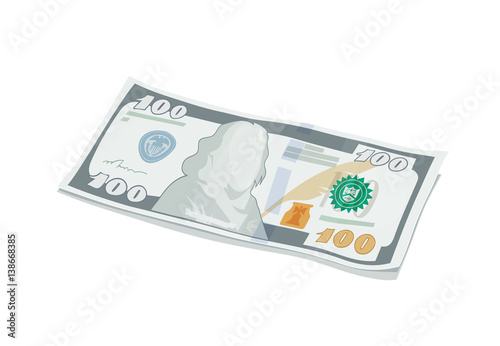 New one hundred dollars bank note