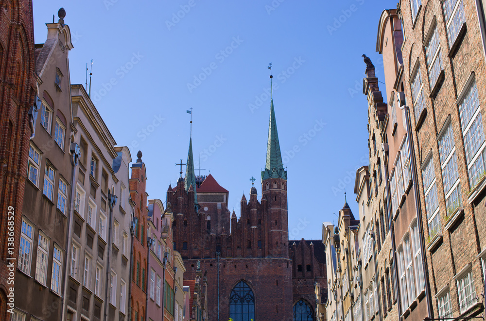 Famous cathedral of Gdansk, Poland