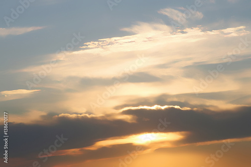 Evening sky background