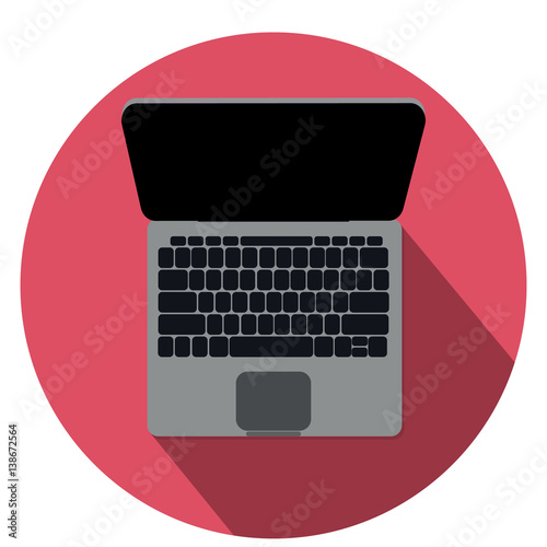 Vector illustration of laptop