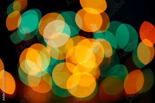 multicolored holiday bokeh