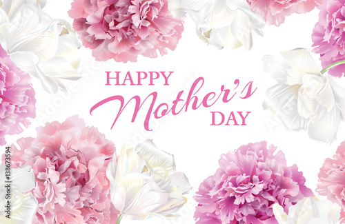 Mothers Day peony card