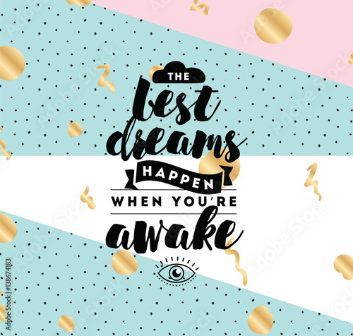 Typography for poster, invitation, greeting card or t-shirt.