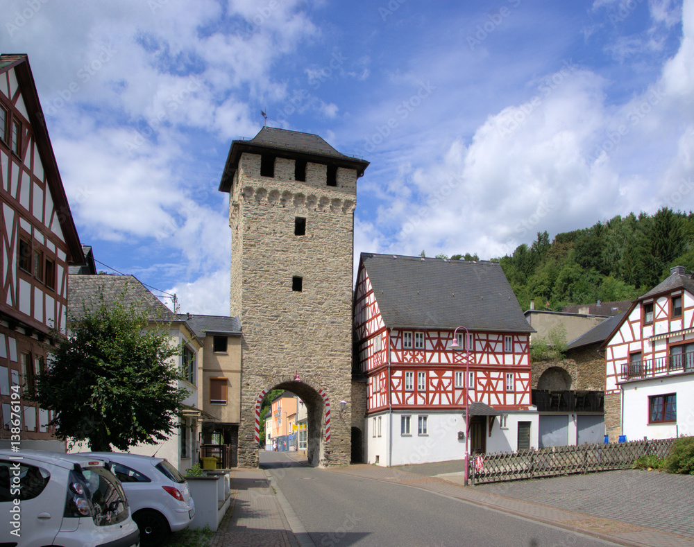 Westlicher Torturm in Dausenau, Gemeinde Bad Ems