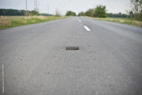 damaged driving russian road