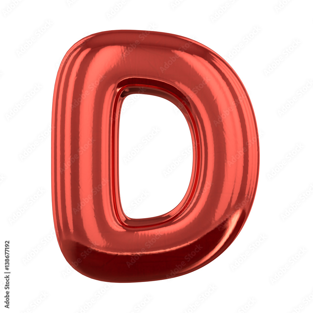 Inflatable letters of the alphabet. 3D rendering Inflatable letters of the alphabet. 3D rendering
