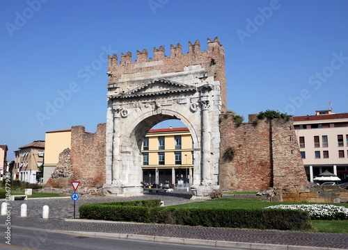 famous Arco di Augusto Rimini Italy