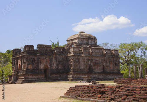 Thuparama view, Polonnaruwa or Pulattipura ancient city of the Kingdom of Polonnaruwa in Sri Lanka