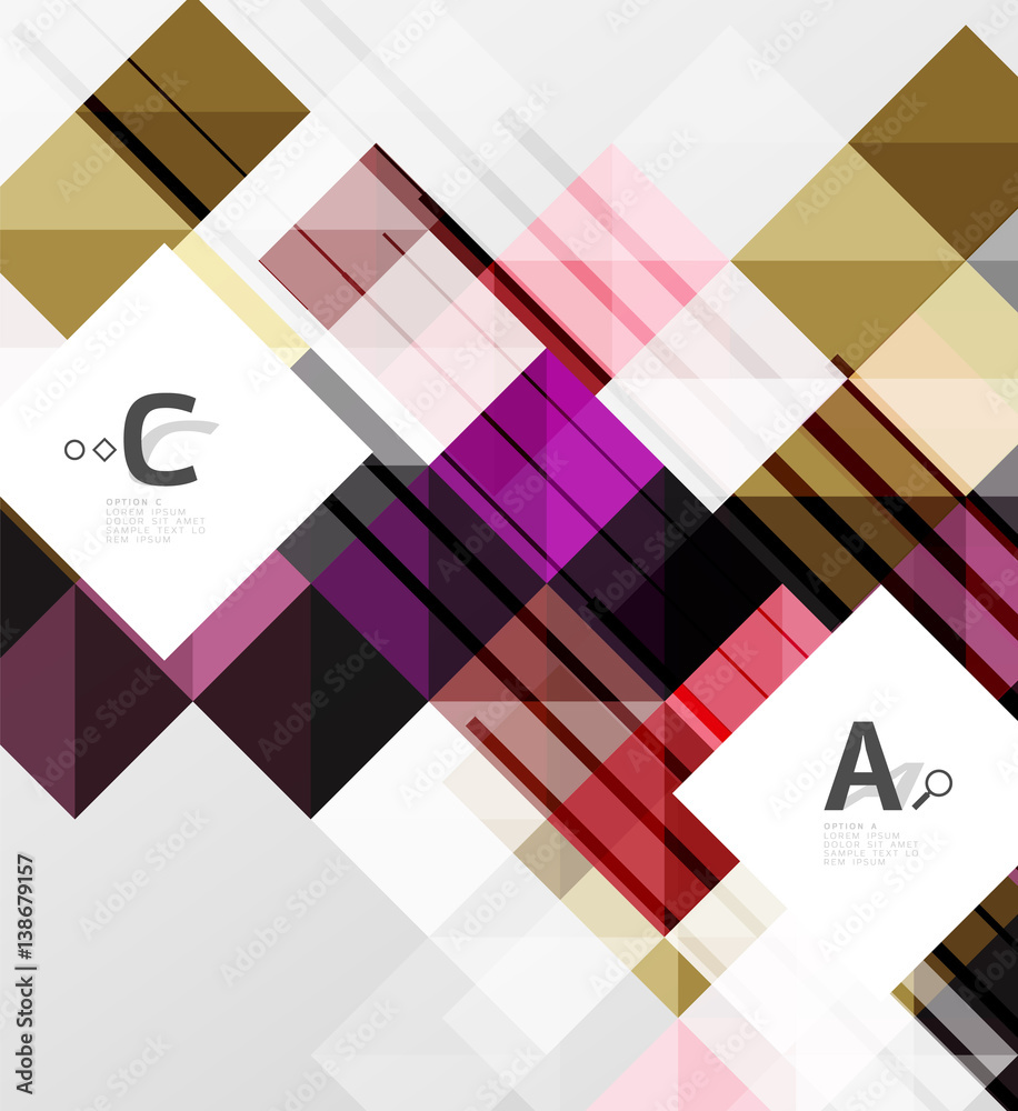Minimalistic square shapes abstract background Minimalistic square shapes abstract background