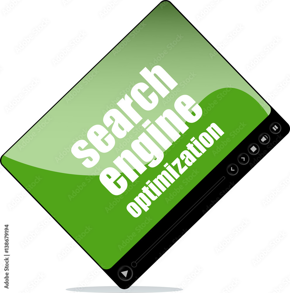Video player for web with search engine optimization words Video player for web with search engine optimization words