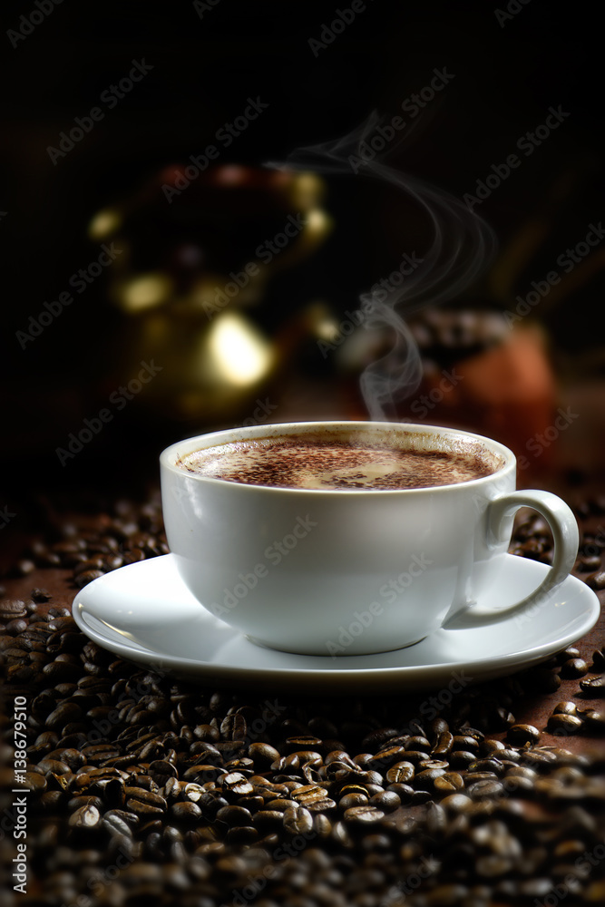 Hot And Steamy Cappuccino Coffee Hot And Steamy Cappuccino Coffee