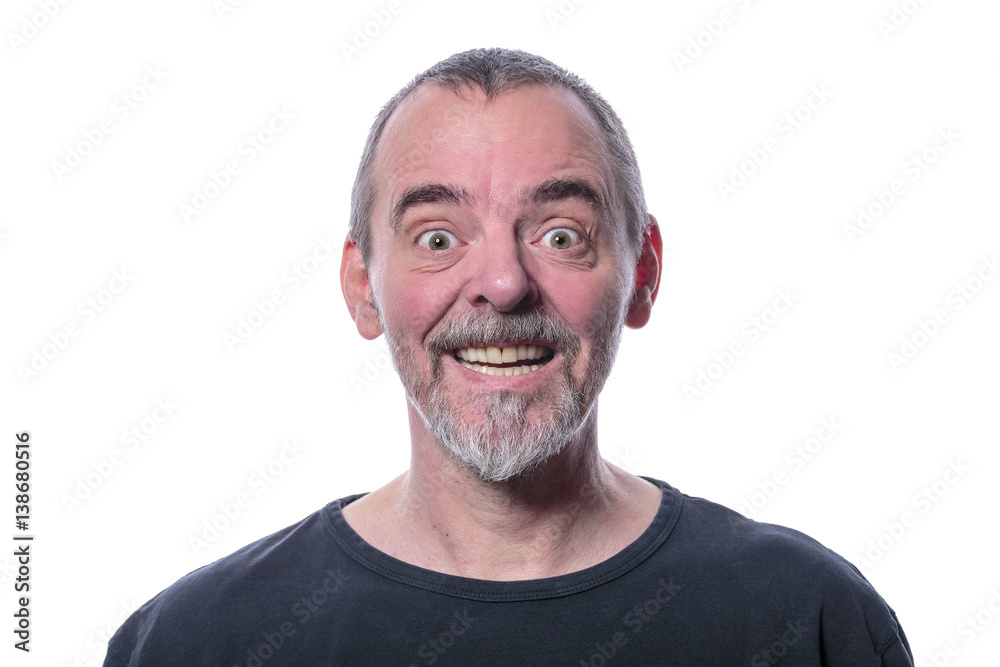 portrait of a smiling man, isolated on white portrait of a smiling man, isolated on white