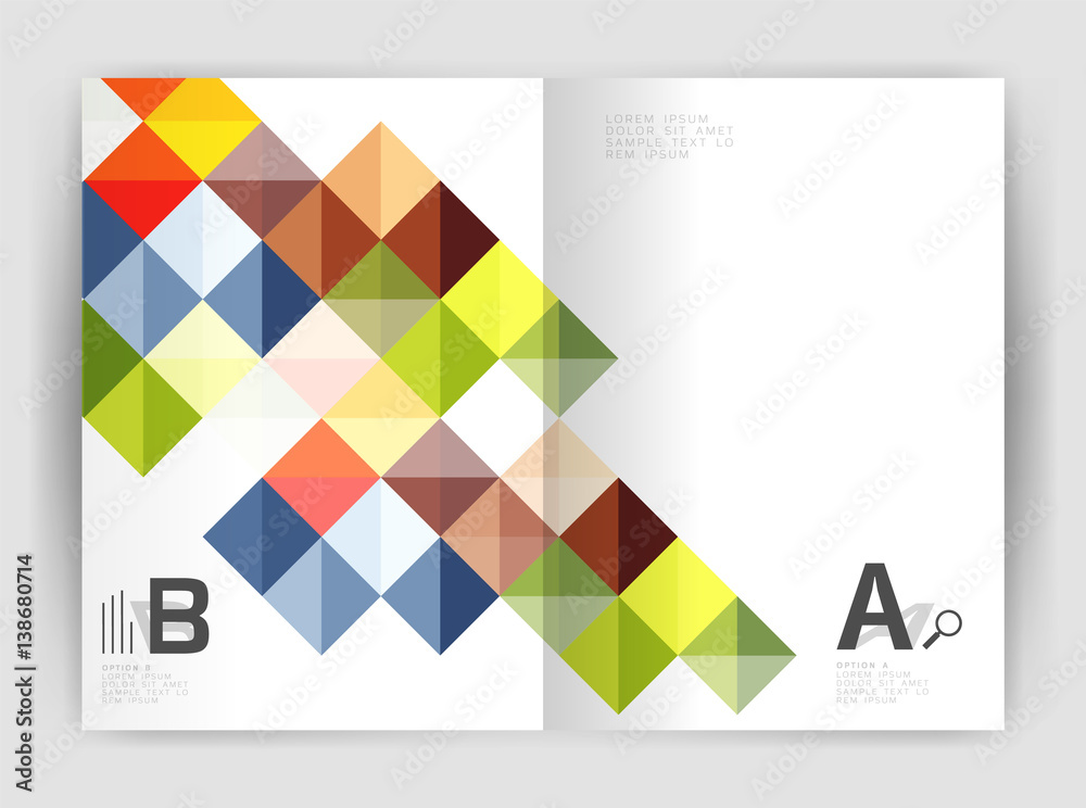 Vector square minimalistic abstract background, print template business brochure a4 Vector square minimalistic abstract background, print template business brochure a4
