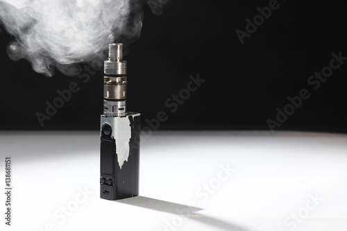 Electronic cigarette on black backgroun