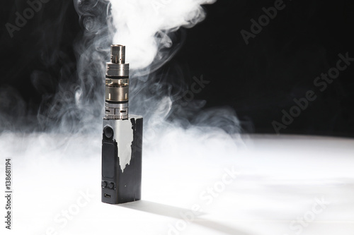 Electronic cigarette on black backgroun