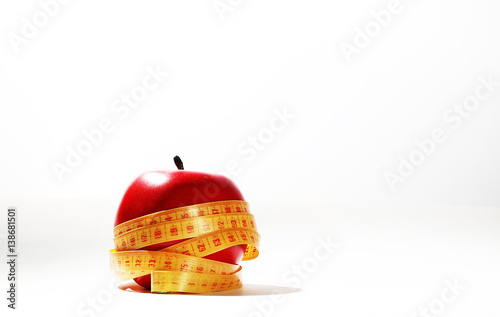 Red Apple and centimeter