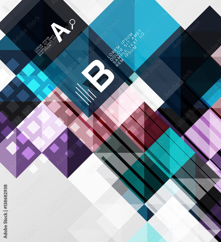 Modern square abstract background Modern square abstract background