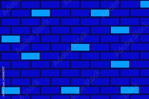 fundo parede de tijolos azuis photo