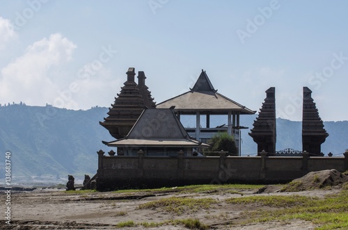 Hindu temple at Bromo Mountain, Tengger Semeru national park, East Java, Indonesia photo