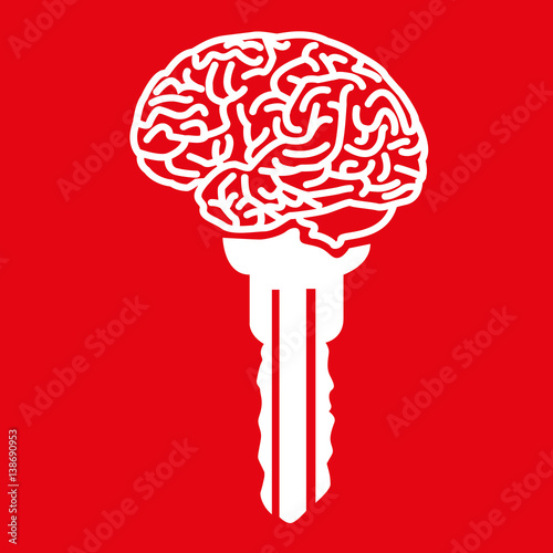 Clé - Cerveau - solution, idée, créativité, réussite
