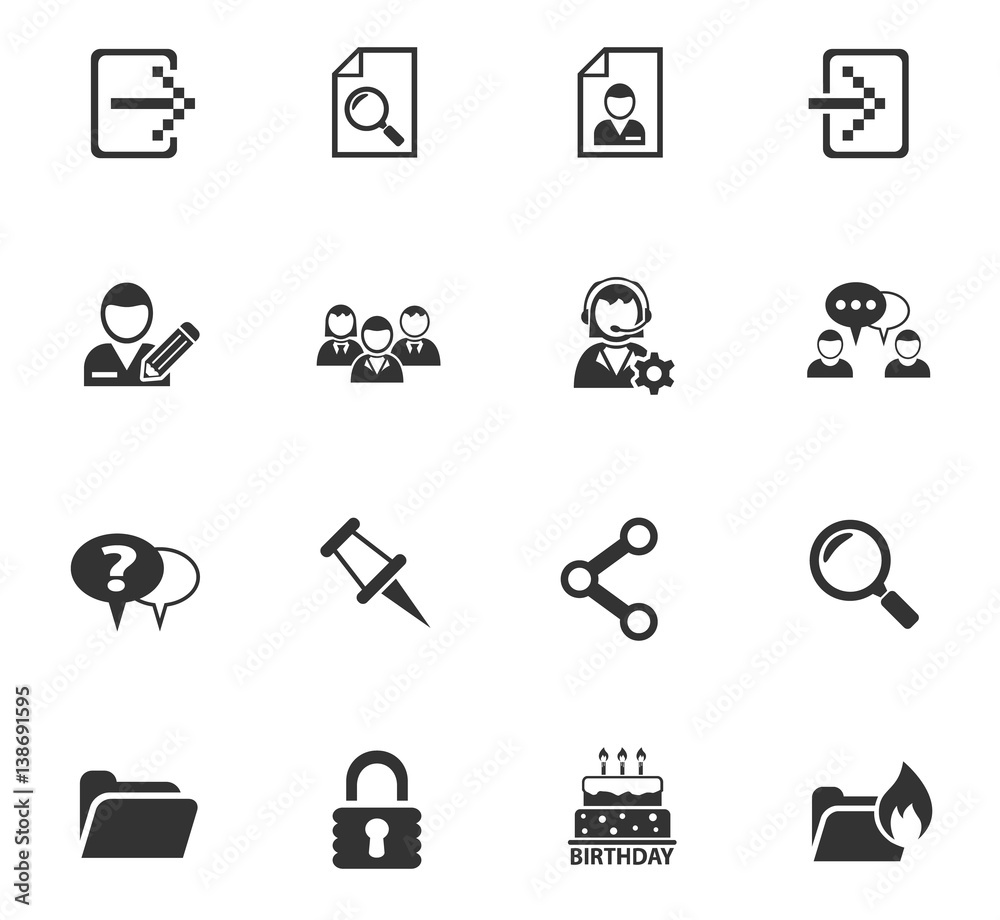 forum interface icon set forum interface icon set