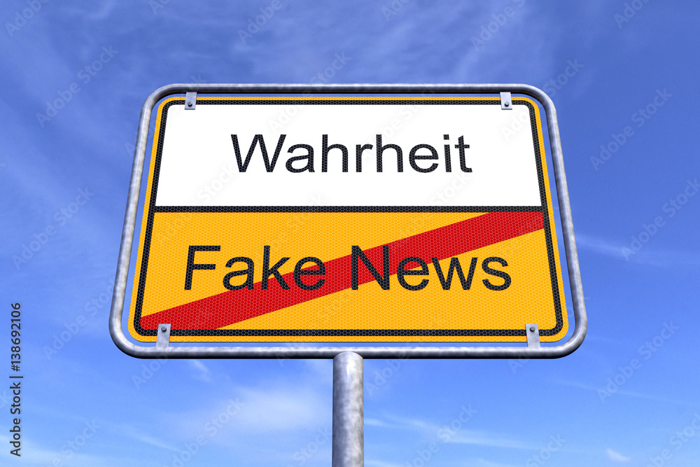 Ortsschild - Ortstafel - Wahrheit - Fake News