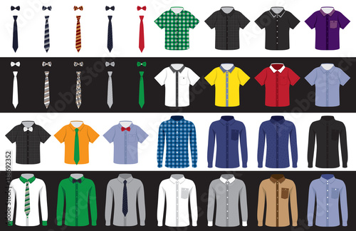 Templates shirts and ties