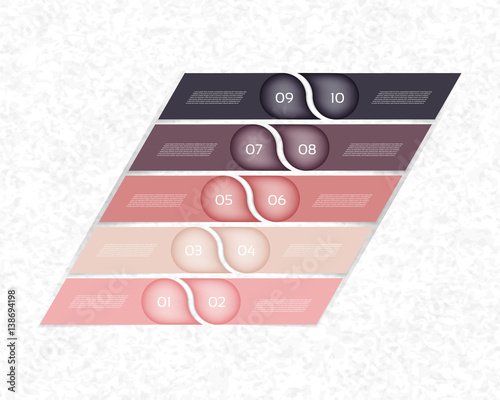 Modern  infographics options banner. Vector illustration. can be used for workflow layout, diagram, number options, web design.