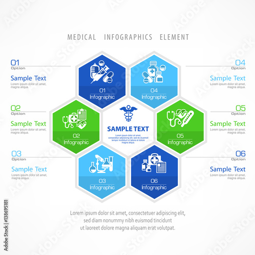 Medical infographic elements