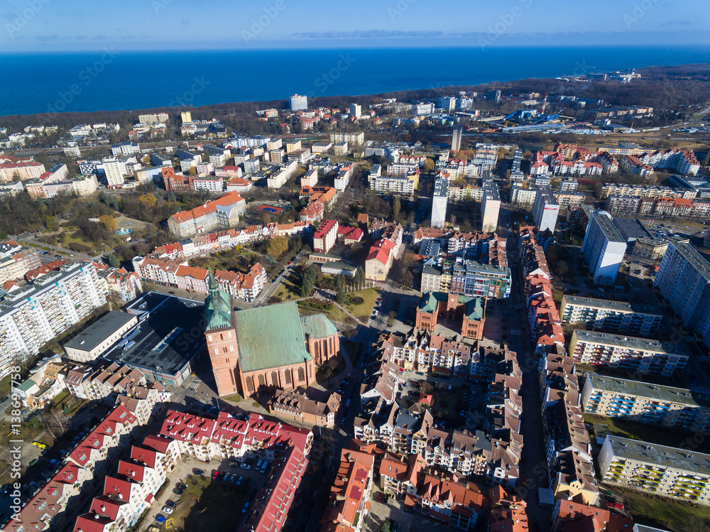 Obraz premium Cityscape of Kolobrzeg, Poland