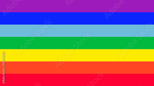 Amazing Rainbow flag vector.